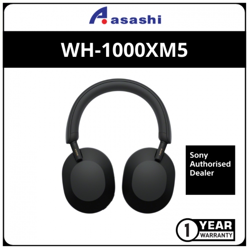 (Pre-Order) - Sony WH-1000XM5-Black Wireless Noise-Canceling Headphone (1 yrs Limited Hardware Warranty)