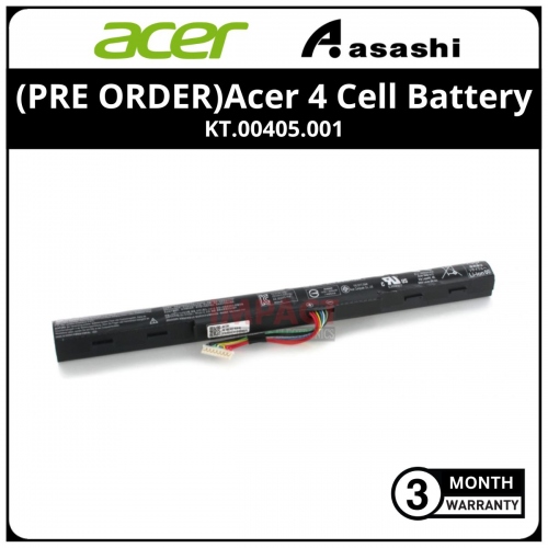 (PRE ORDER)Acer 4 Cell Battery - KT.00405.001 (3 Months Warranty)