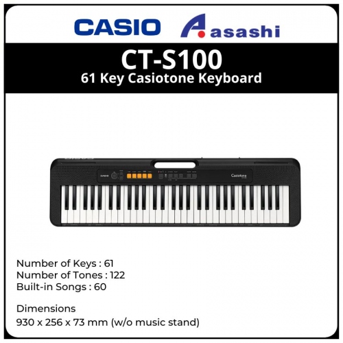 Casio CT-S100 61 Key Casiotone Keyboard