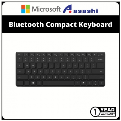 Microsoft 21Y-00017 Bluetooth Compact Keyboard-Black (1 yrs Limited Hardware Warranty)