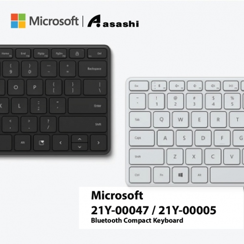 Microsoft 21Y-00047 Bluetooth Compact Keyboard-Glacier (1 yrs Limited Hardware Warranty)