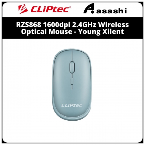 Cliptec RZS868 (Blue) 1600dpi 2.4GHz Wireless Optical Mouse - Young Xilent