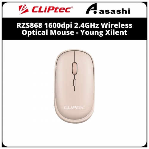 Cliptec RZS868 (Pink) 1600dpi 2.4GHz Wireless Optical Mouse - Young Xilent