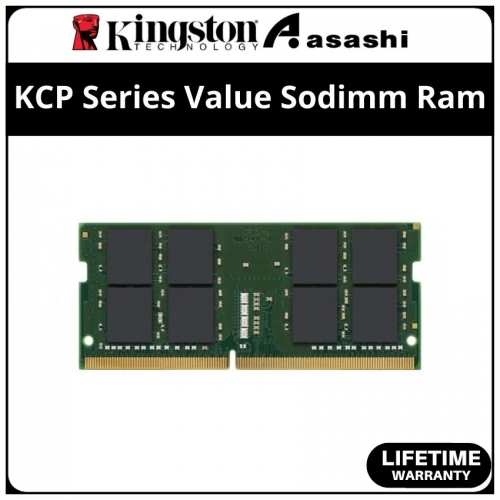 Kingston DDR4 16GB 3200Mhz KCP Series Value Sodimm Ram - KCP432SD8/16