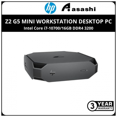 HP Z2 G5 Mini Workstation Desktop PC-665C2PA-(Intel Core i7-10700/16GB DDR4 3200/Intel UHD Graphics 630/1TB 7200RPM HDD/No-DVD/HP KB&Mouse/Wi-Fi 6 +BT/Win 11 Pro/3 Yrs Warranty)