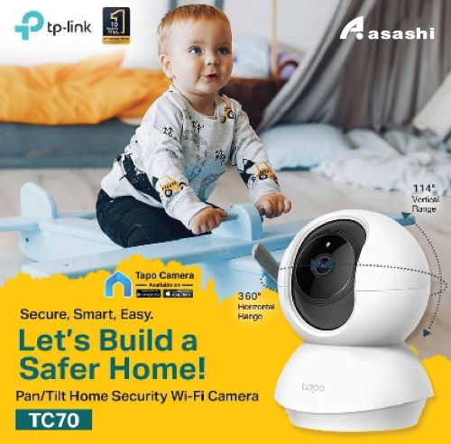 TP-Link Tapo TC70 Pan/Tilt Home Security WiFI Camera