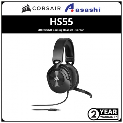CORSAIR HS55 SURROUND Gaming Headset - Carbon CA-9011265-AP