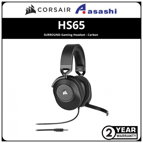 Corsair HS65 Surround Wired Gaming Headset - Carbon (3.5mm+USB 7.1 Adapter) CA-9011270-AP