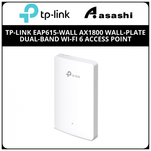 TP-Link EAP615-Wall AX1800 Wall-Plate Dual-Band Wi-Fi 6 Access Point
