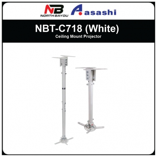 North Bayou NBT-C718 (White) Ceiling Mount Projector Mount Max load 13kg
