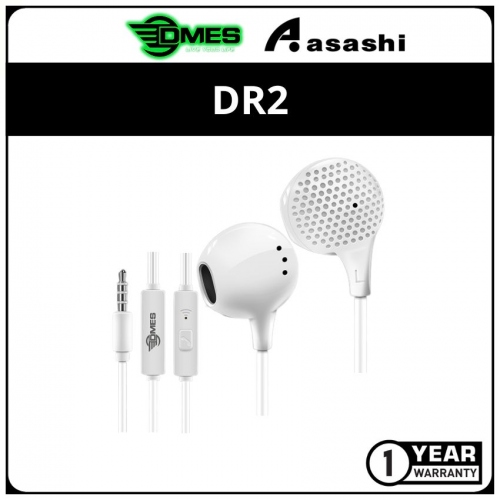 DMES DR2 Wired Earphone Stereo Music Earphone with Microphone
