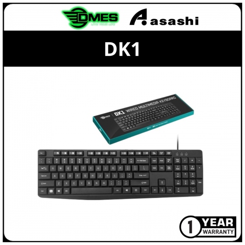 DMES DK1 USB Wired Keyboard - 1Y