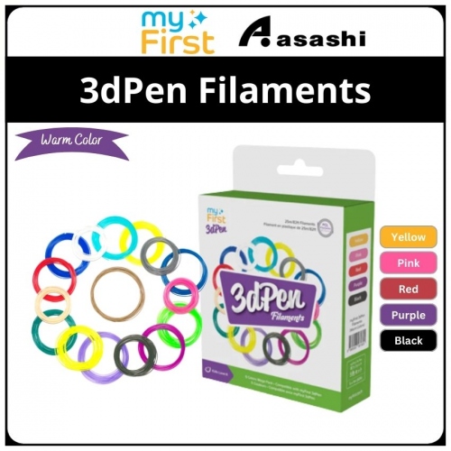 myFirst 3dPen Filaments Warm Color 5 pack FP3301AC-WC01 (Warm)