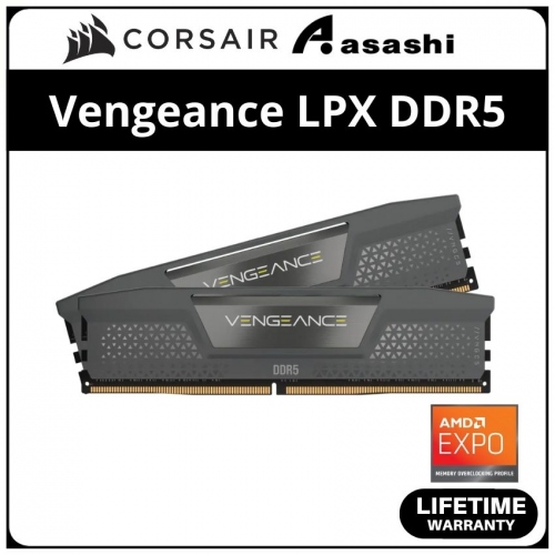 Corsair Vengeance LPX Black DDR5 32GB(2x16GB) 5600MHz CL40 Expo Support performance PC Ram - CMK32GX5M2B5600Z40