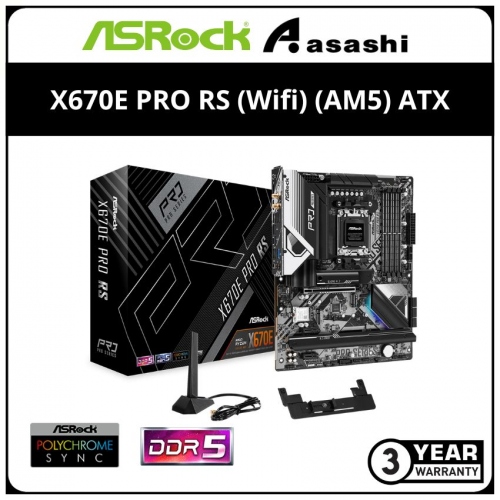 ASRock X670E PRO RS (Wifi) (AM5) ATX Motherboard