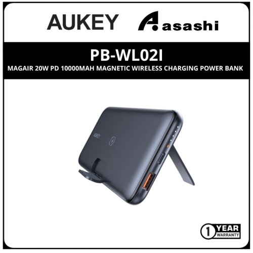 Aukey PB-WL02i MagAir 20W PD 10000mAh Magnetic Wireless Charging Power Bank
