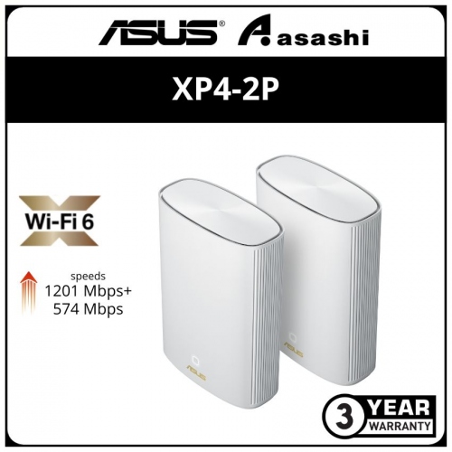 Asus ZenWiFi AX Hybrid (XP4)-2P AX1800 MESH WiFI System