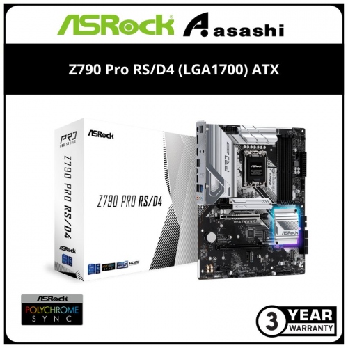 ASRock Z790 Pro RS/D4 (LGA1700) ATX Motherboard