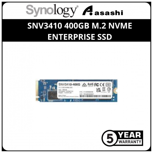 Synology SNV3410-400G 400GB M.2 NVME Enterprise SSD