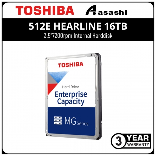 Toshiba 512e Hearline 16TB 3.5