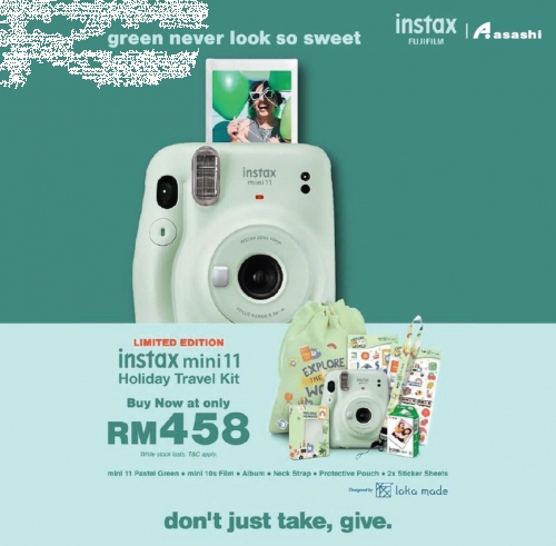 Fujifilm Instax Mini 11 Holiday (Pastel Green)
