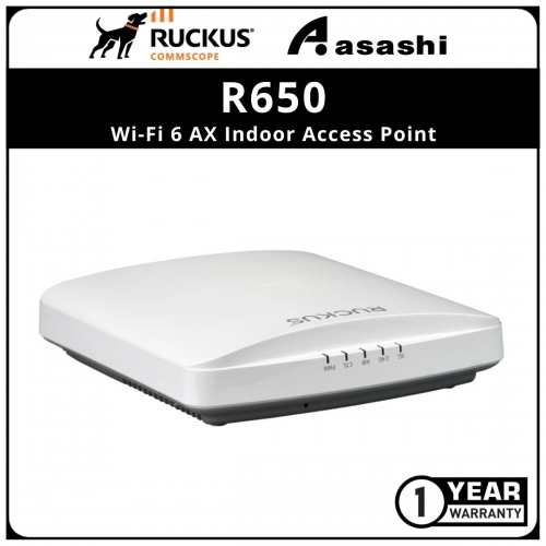 RUCKUS R650 Wi-Fi 6 AX Indoor Access Point