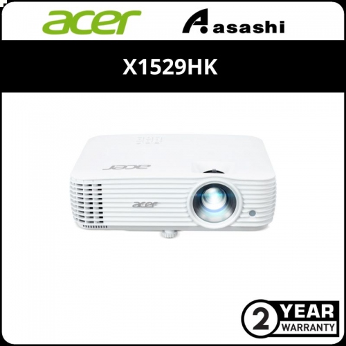 Acer X1529HK FHD 4500 Lumens DLP Projector (HDMI 1.4 x2, Audio Out x1) Built In Speaker 3Wx1