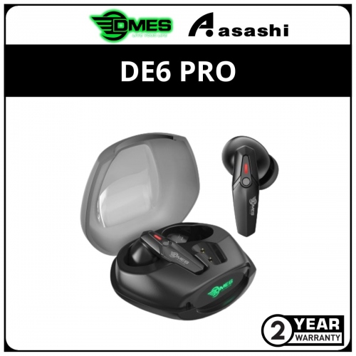 DMES DE6 PRO True Wireless Gaming Earbuds - 2Y