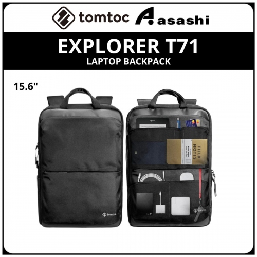 Tomtoc T71M1D1 (Black) EXPLORER T71 Laptop Backpack