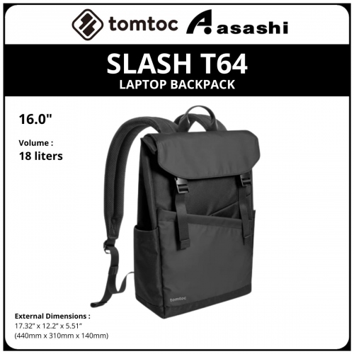 Tomtoc T64M1D1 (Meteorite) SLASH T64 Laptop Backpack