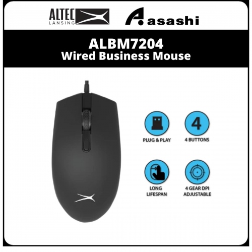 Altec Lansing ALBM7204 Wired Business Mouse