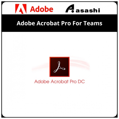 Adobe Acrobat Pro For Teams, Commercial, Multiple Platforms, New Subscription, Level 1 (65324057BA01A12) 12 months