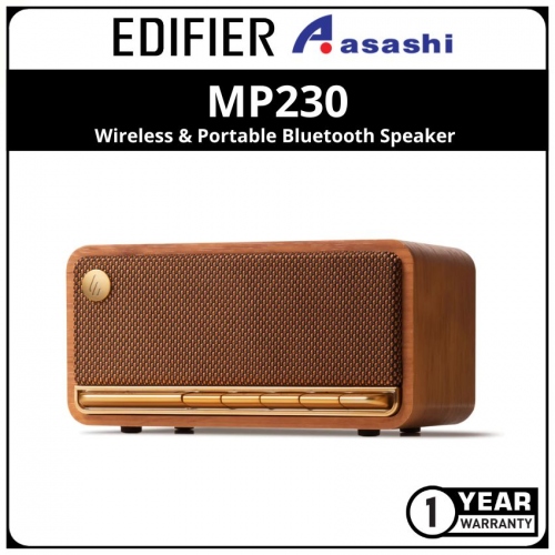 Edifier MP230 Wireless & Portable Bluetooth Speaker - Wood Brown (1 yrs Limited Hardware Warranty)