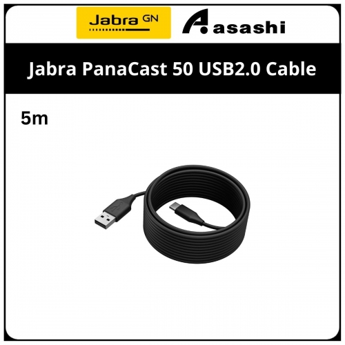 Jabra PanaCast 50 USB2.0 Cable - 5m, USB-A to USB-C