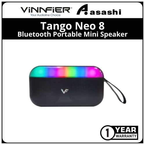 Vinnfier FlipGear Tango Neo8-Black Bluetooth Portable Mini Speaker (1 years Limited Hardware Warranty)