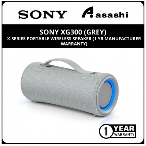 Sony XG300 (Grey) X-Series Portable Wireless Speaker (1 yr Manufacturer Warranty)