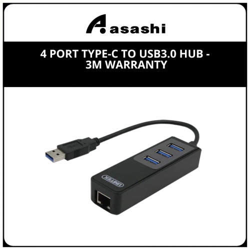 4 port Type-C to USB3.0 Hub - 3M Warranty