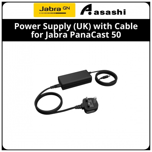 Power Supply (UK) with Cable for Jabra PanaCast 50 (Black)