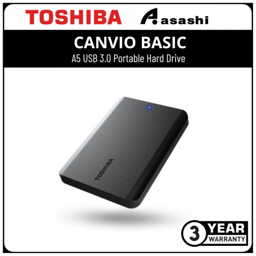 Toshiba 1TB HDTB510AK3AA Canvio Basic A5 USB 3.0 Portable Hard Drive(Old Sku)