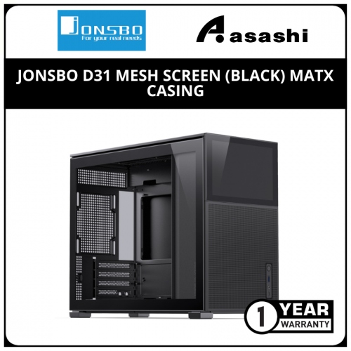 Jonsbo D31 Mesh Screen (Black) mATX Casing