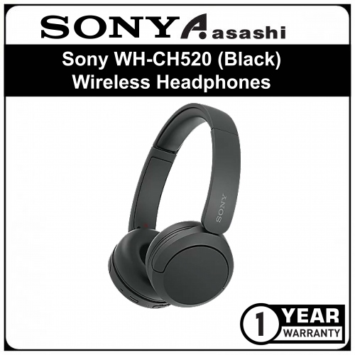 Sony WH-CH520 (Black) Wireless Headphones (1 yrs Manufacturer Warranty)