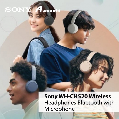 Sony WH-CH520 (Blue) Wireless Headphones (1 yrs Manufacturer Warranty)