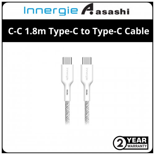 Innergie C-C 1.8m Type-C to Type-C Cable 5A PD100W USB-C Fast Charging