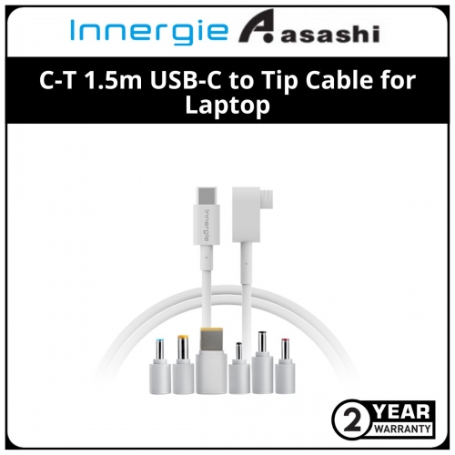 Innergie C-T 1.5m USB-C to Tip Cable for Laptop