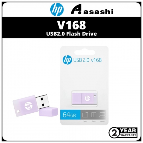 HP V168-Purple 64GB USB2.0 Flash Drive
