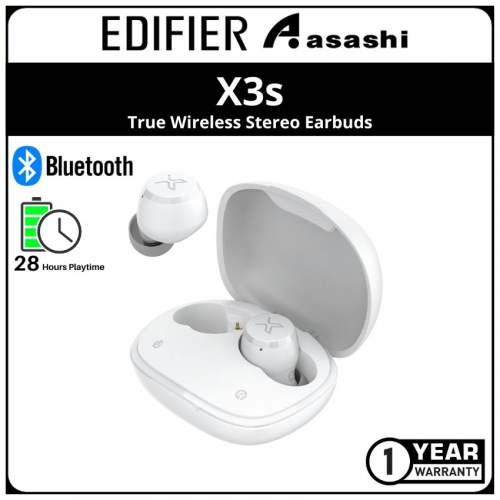 Edifier X3s (White) True Wireless Stereo Earbuds (1 yrs Limited Hardware Warranty)
