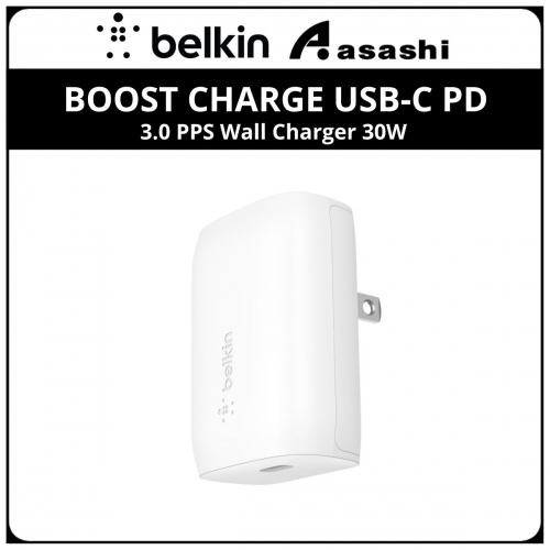 Belkin BOOST CHARGE USB-C PD 3.0 PPS Wall Charger 30W