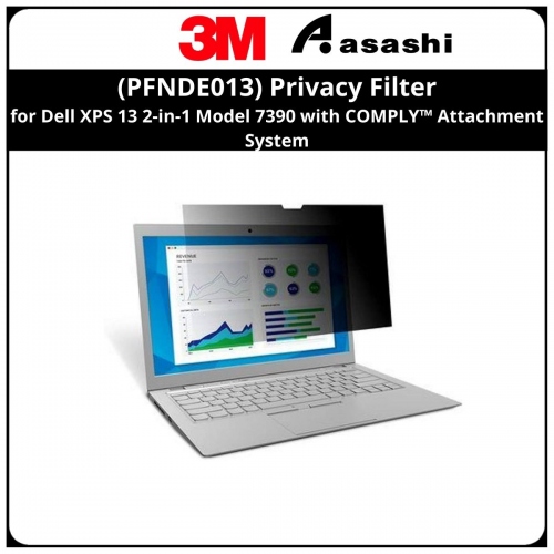 3M™ (PFNDE013) Privacy Filter for Dell XPS 13 2-in-1 Model 7390 with COMPLY™ Attachment System
