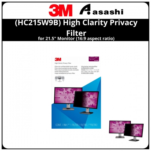 3M™ (HC215W9B) High Clarity Privacy Filter for 21.5