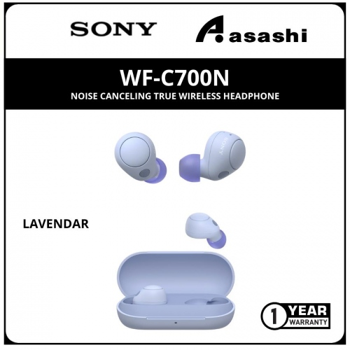 Sony WF-C700N-Lavendar Noise Canceling True Wireless Headphone (1 yrs Limited Hardware Warranty)